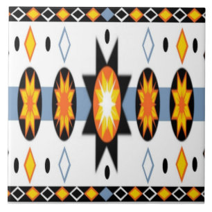 Azulejo do teste padrão de Sun do nativo american