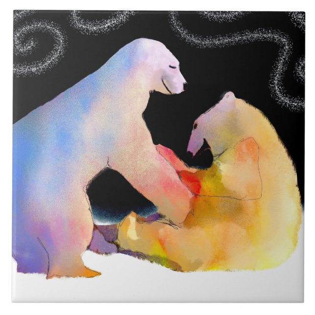 Azulejo do Urso Polar do Quickleears (Frente)