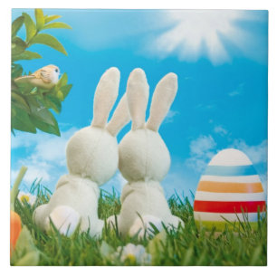 Azulejo dos coelhinhos da Páscoa