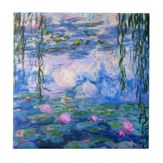 Azulejo dos lírios de água de Monet