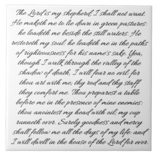 Azulejo dos salmos 23