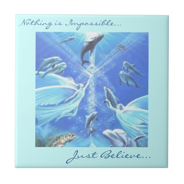 Azulejo dos sonhos do oceano (Frente)