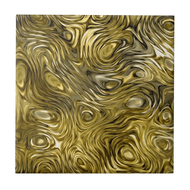 Azulejo "Dourado" derretido do impressão (Frente)