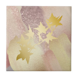 Azulejo Dourado, Dourado cerâmico (4,25" x 4,25")