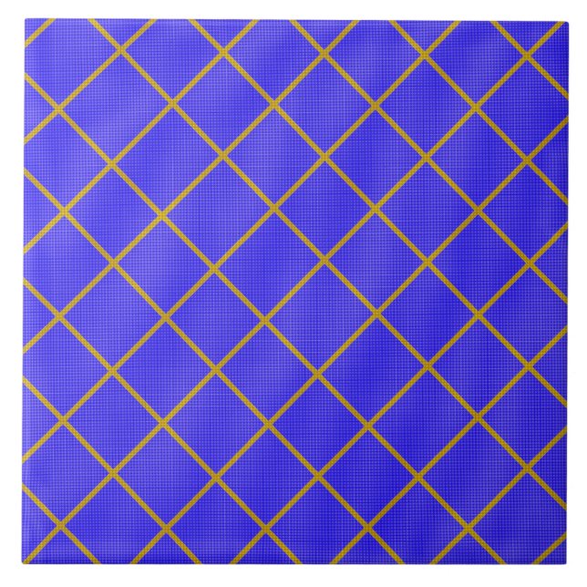 Azulejo Dourado e azul (Frente)