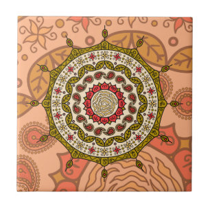 Azulejo Dourado Mehndi Fantasy