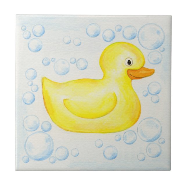 azulejo Ducky de Borracha Amarela (Frente)