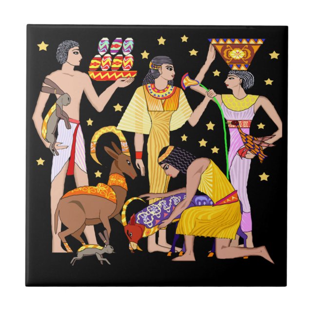 Azulejo egípcio do design (Frente)