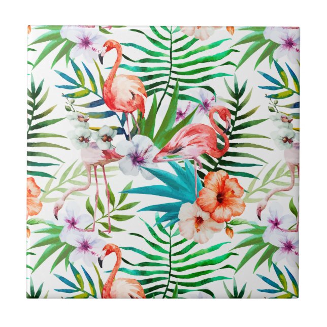 Azulejo elegant and modern tropic pattern (Frente)