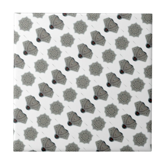 azulejo em forma de preto e branco (Frente)