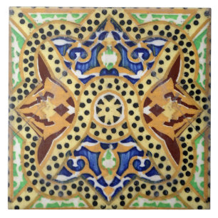 Azulejo Espanhol Antigo Mosaico