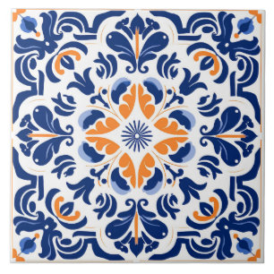 Azulejo Espanhol Azulejo Cerâmico Mediterrâneo