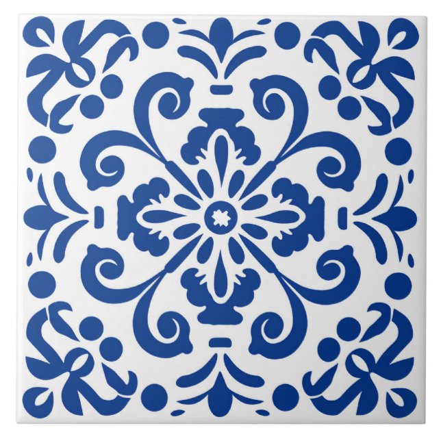 Azulejo Espanhol Azulejo Cerâmico Mediterrâneo (Frente)