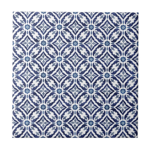 Azulejo Espanhol Azulejos Talavera Blue Indigo (Frente)