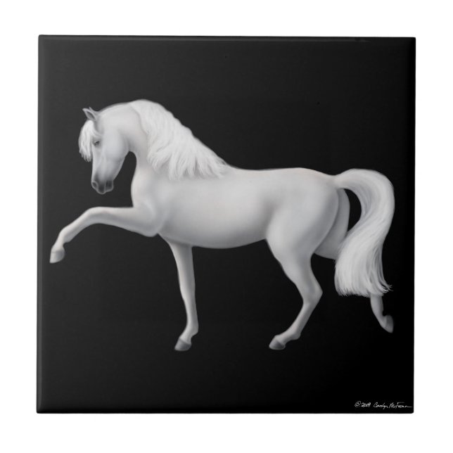 Azulejo espanhol da etapa do cavalo andaluz (Frente)