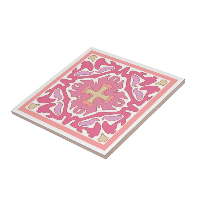 Azulejo Espanhol na Região Geométrica Suave de Cor (Lateral)