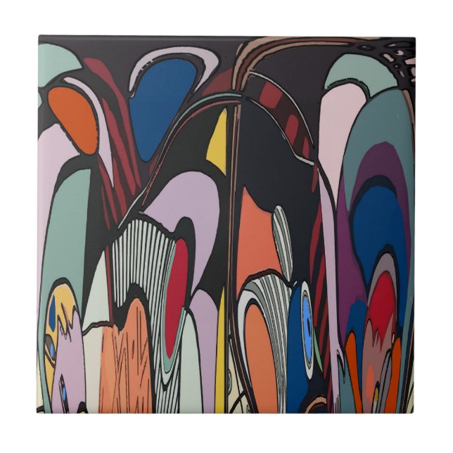 Azulejo Estilo abstrato Espanhol (Frente)