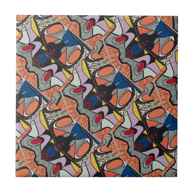 Azulejo Estilo abstrato Espanhol (Frente)