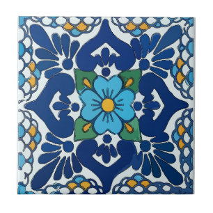 Azulejo Estilo Antigo Azul Espanhol