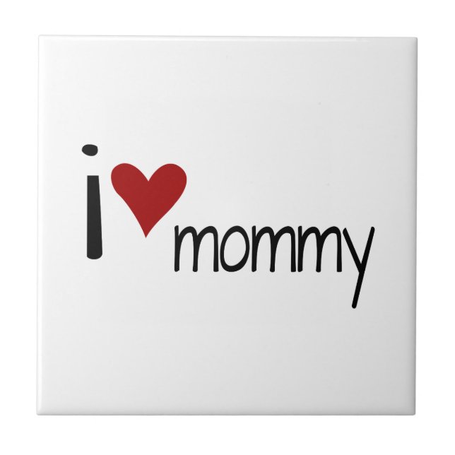 Azulejo Eu Amo a Mamãe (Frente)
