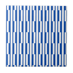 Azulejo Faixa Azul e Branco