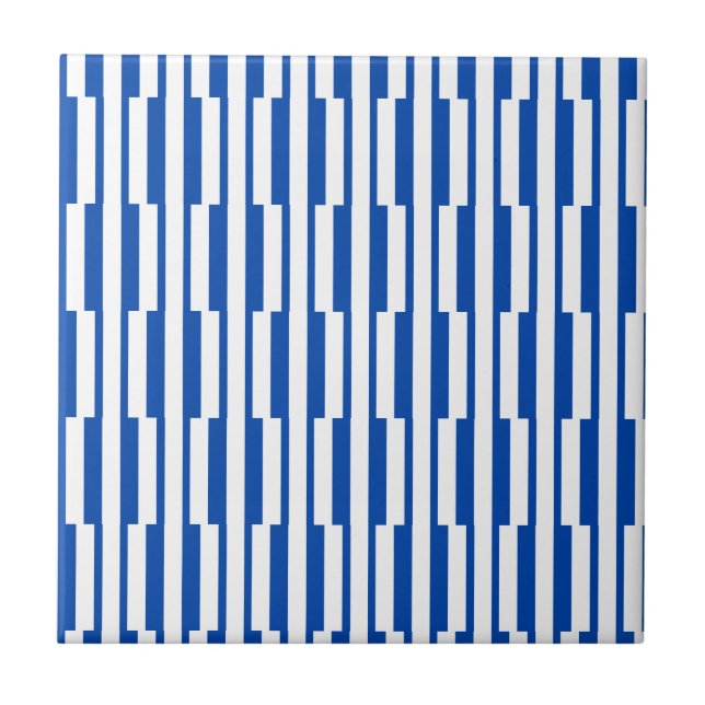 Azulejo Faixa Azul e Branco (Frente)