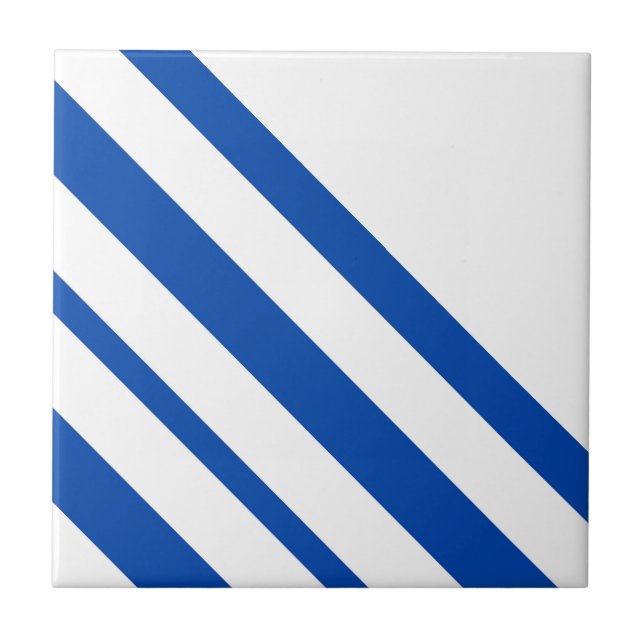 Azulejo Faixa Azul e Branco (Frente)