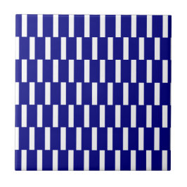 Azulejo Faixa Azul e Branco