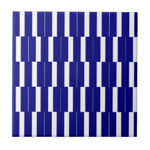 Azulejo Faixa Azul e Branco