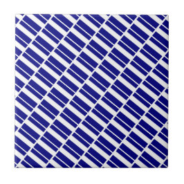 Azulejo Faixa Azul e Branco