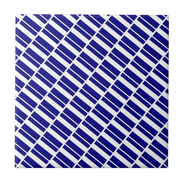Azulejo Faixa Azul e Branco (Frente)