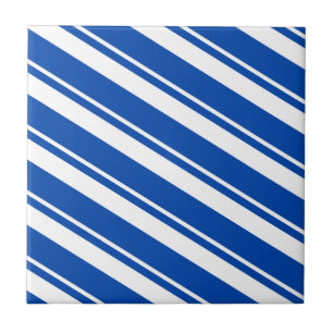 Azulejo Faixa Azul e Branco