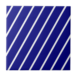 Azulejo Faixa Azul e Branco