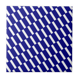 Azulejo Faixa Azul e Branco