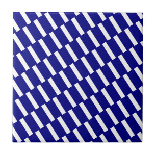 Azulejo Faixa Azul e Branco