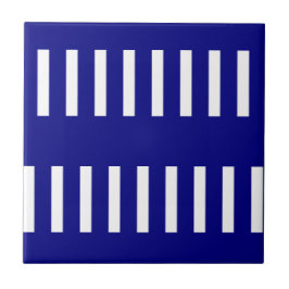 Azulejo Faixa Azul e Branco