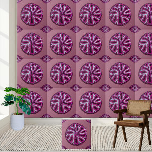 Azulejo Fatia de Geodo de Agitação Rosa