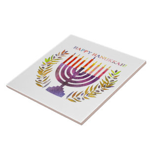 Azulejo Feliz Hanukkah