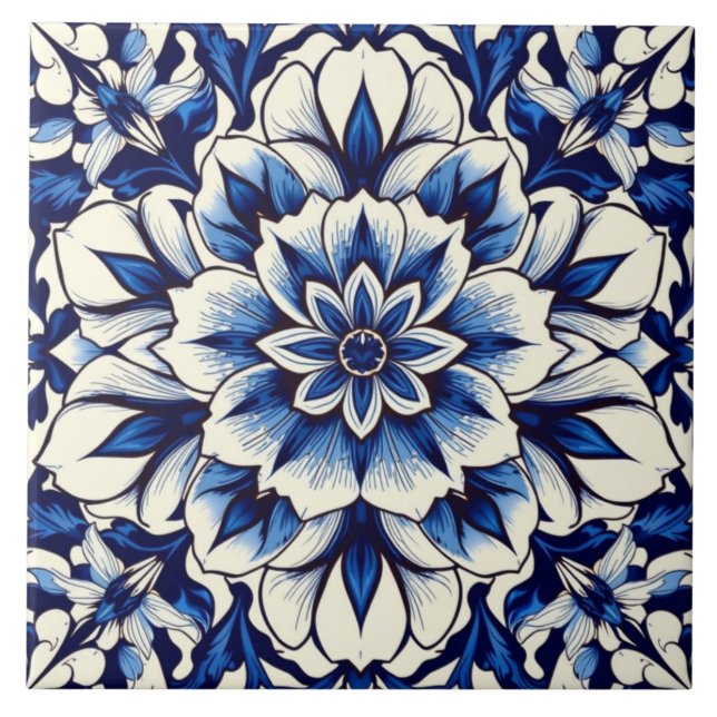 azulejo flor real (Frente)