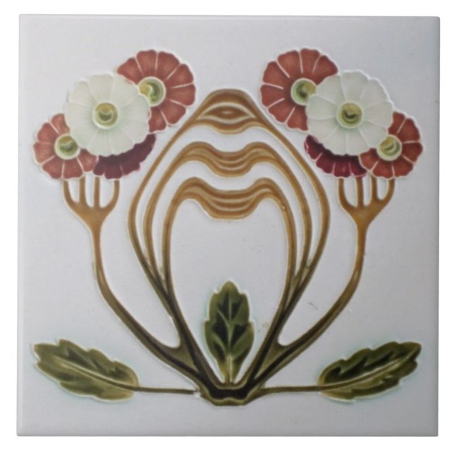 Azulejo - Floral Art Nouveau (Frente)