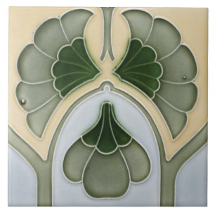 Azulejo - Floral Bordado Antigo Art Nouveau