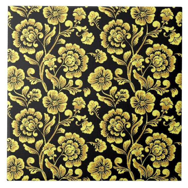 Azulejo Floral Cerâmico (Frente)