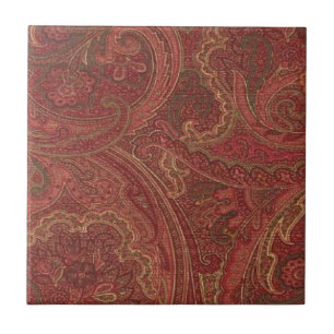 Azulejo floral de Paisley do vintage