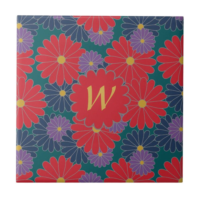 Azulejo Floral de Queda Splashy (Frente)