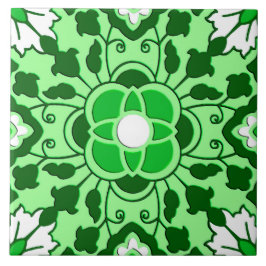Azulejo Floral marroquino, Emerald e Verde limão