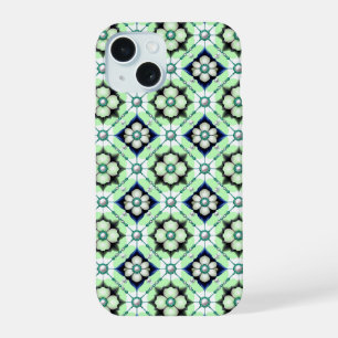 Azulejo Floral Real Luxo ✨ Contas Azul Verde Elega