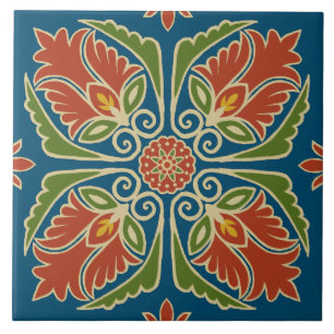 Azulejo Floral Talavera