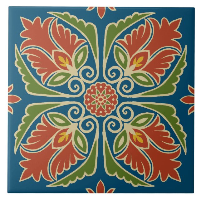 Azulejo Floral Talavera (Frente)