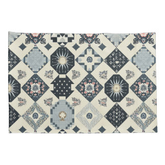 Azulejo Floral Vintage - Marinho azul