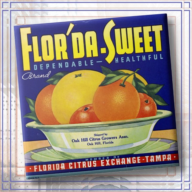 AZULEJO - "Flor'da-Sweet" - Rótulo de caixa de pro (Criador carregado)